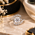 luxe floral spark ring