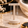 aurora threader earrings
