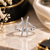 crystal wave ring