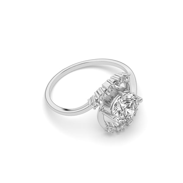 luxe floral spark ring
