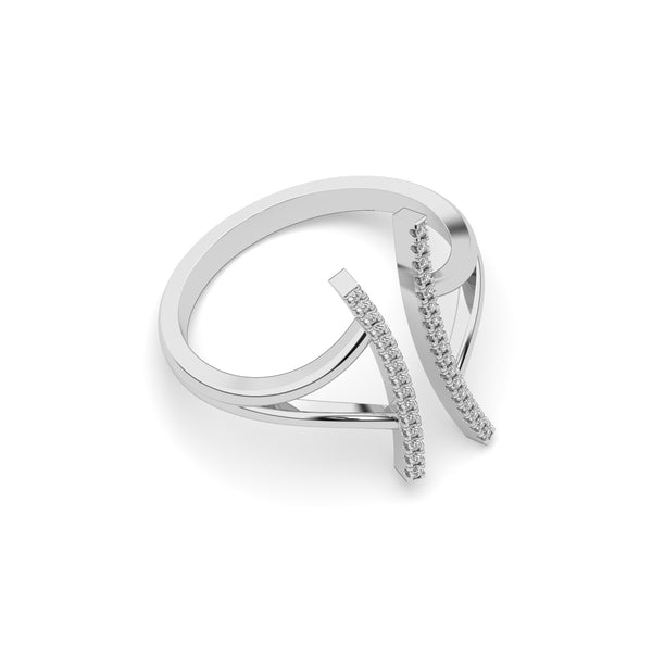 crystal wave ring