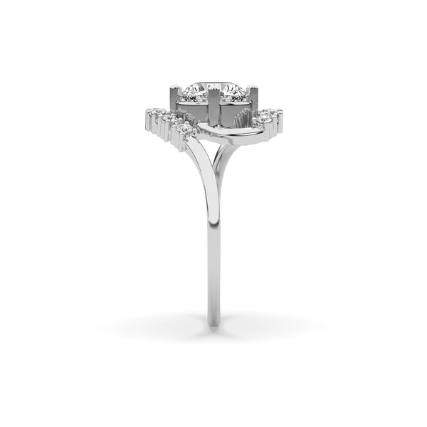 luxe floral spark ring