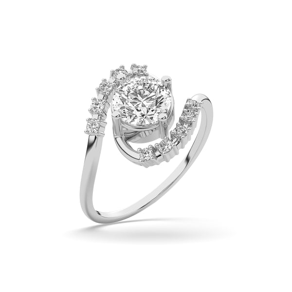 luxe floral spark ring