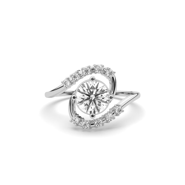 luxe floral spark ring