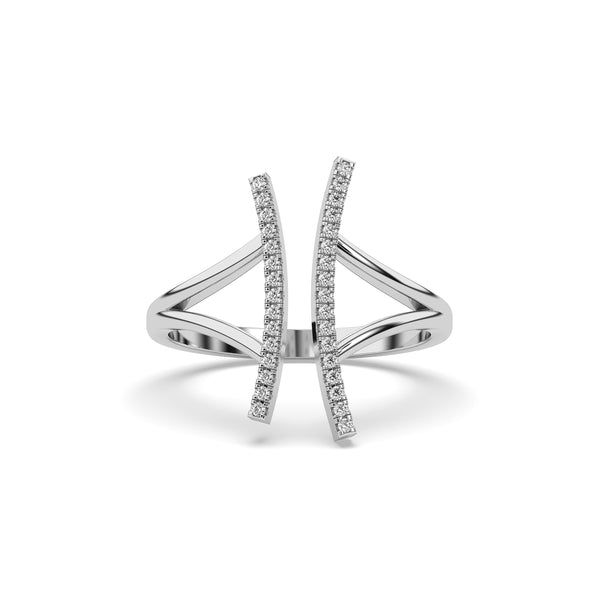 crystal wave ring