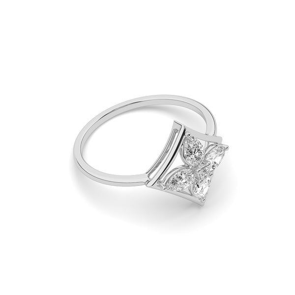 celestia square halo ring