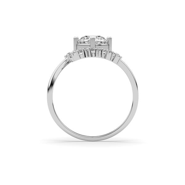 luxe floral spark ring