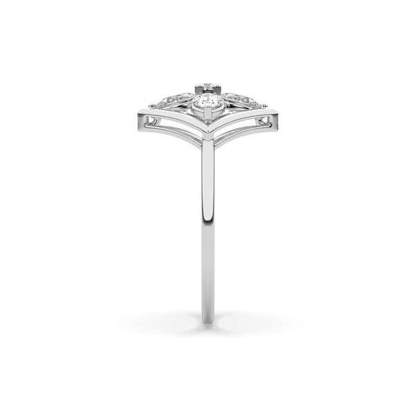 celestia square halo ring