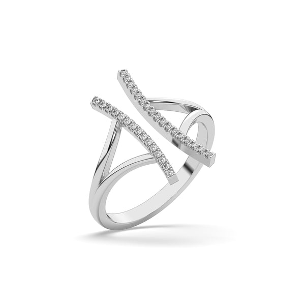 crystal wave ring